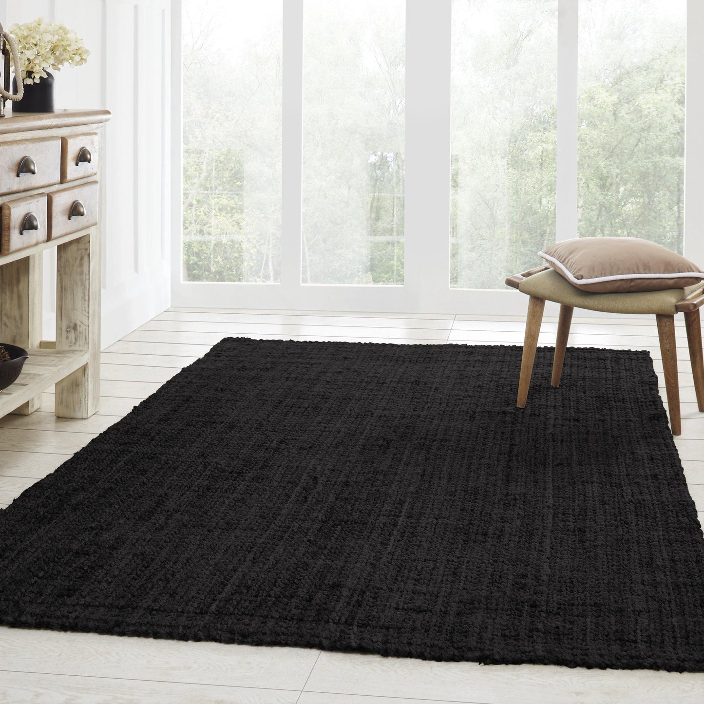 Kula Eco-Friendly Hand-Woven Coastal Jute Rug FredCo