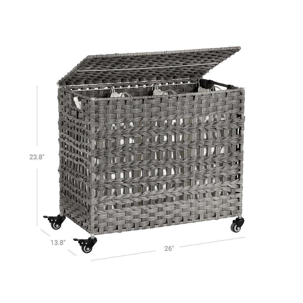 Laundry Hamper with Wheels FredCo