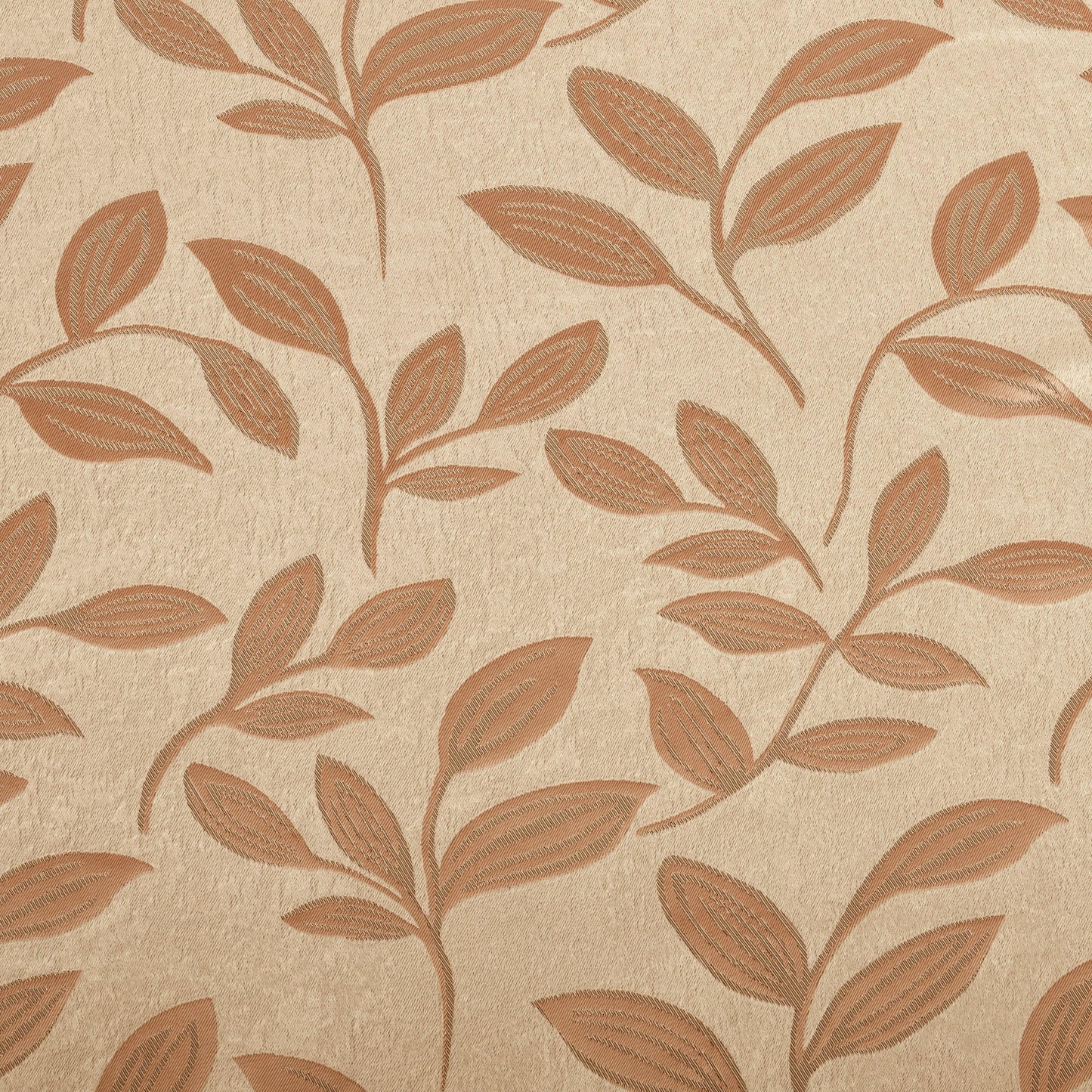 Leaves Jacquard Thermal Insulated Blackout Grommet Panel Curtain Set FredCo