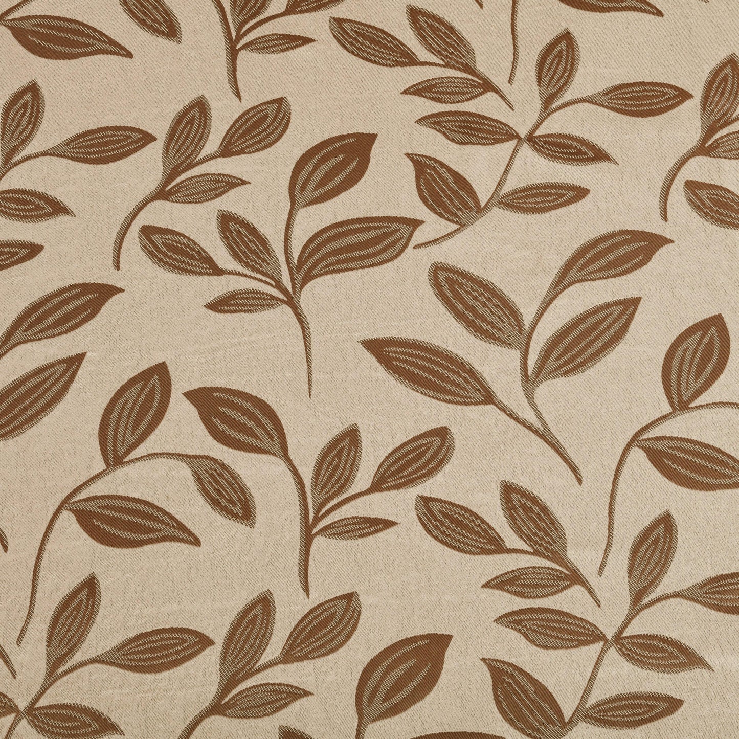 Leaves Jacquard Thermal Insulated Blackout Grommet Panel Curtain Set FredCo