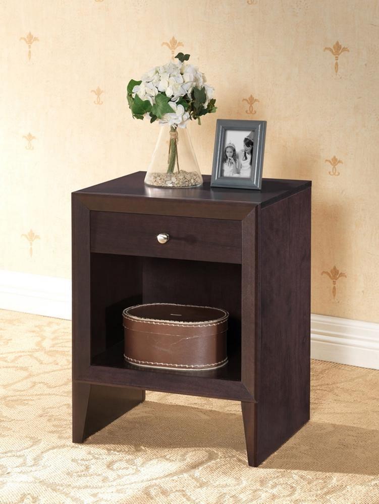 Leelanau Brown Modern Accent Table and Nightstand FredCo