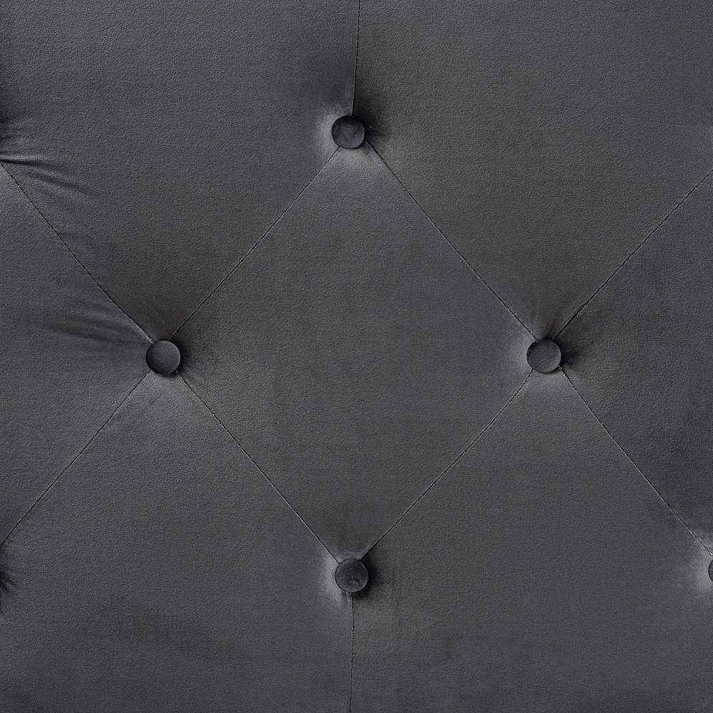Leone Modern and Contemporary Grey Velvet Fabric Upholstered King Size Headboard FredCo