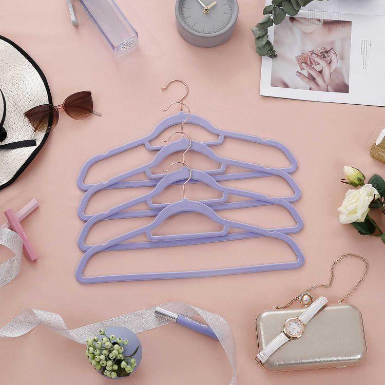 Light Purple Velvet Hangers FredCo