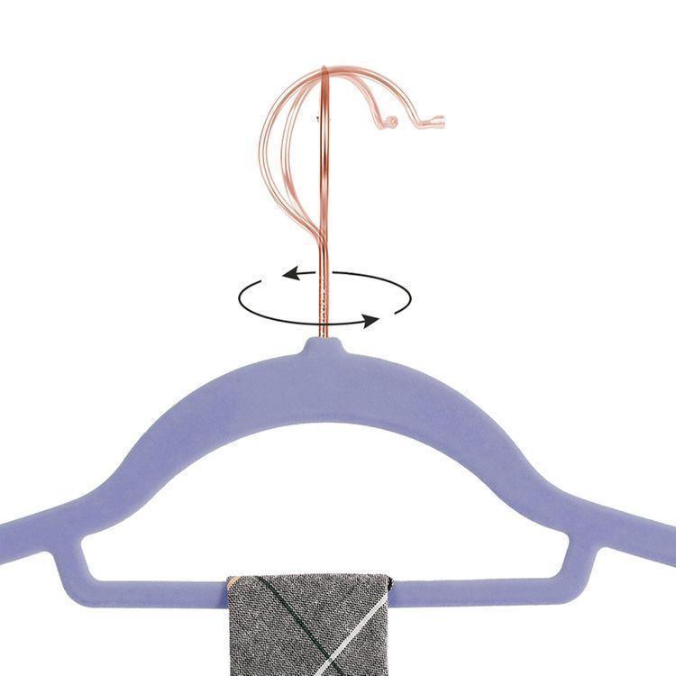 Light Purple Velvet Hangers FredCo