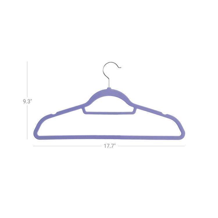 Light Purple Velvet Hangers FredCo