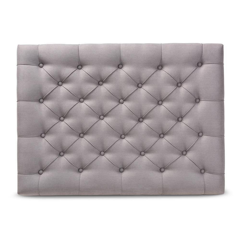 Lindsey Modern and Rustic Grey Linen Fabric Upholstered and Greywashed Wood Cocktail Ottoman FredCo