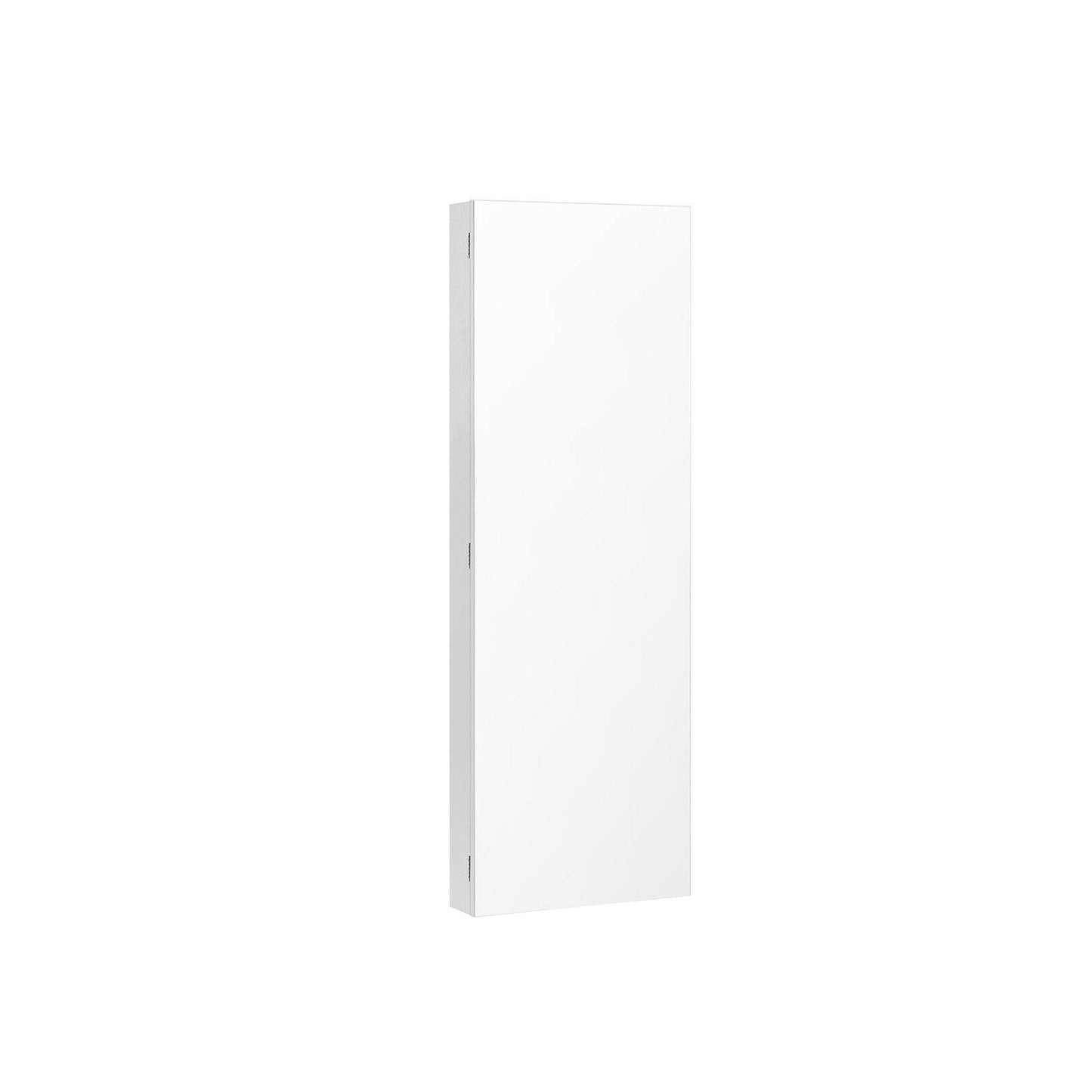 Lockable Jewelry Cabinet Armoire White FredCo