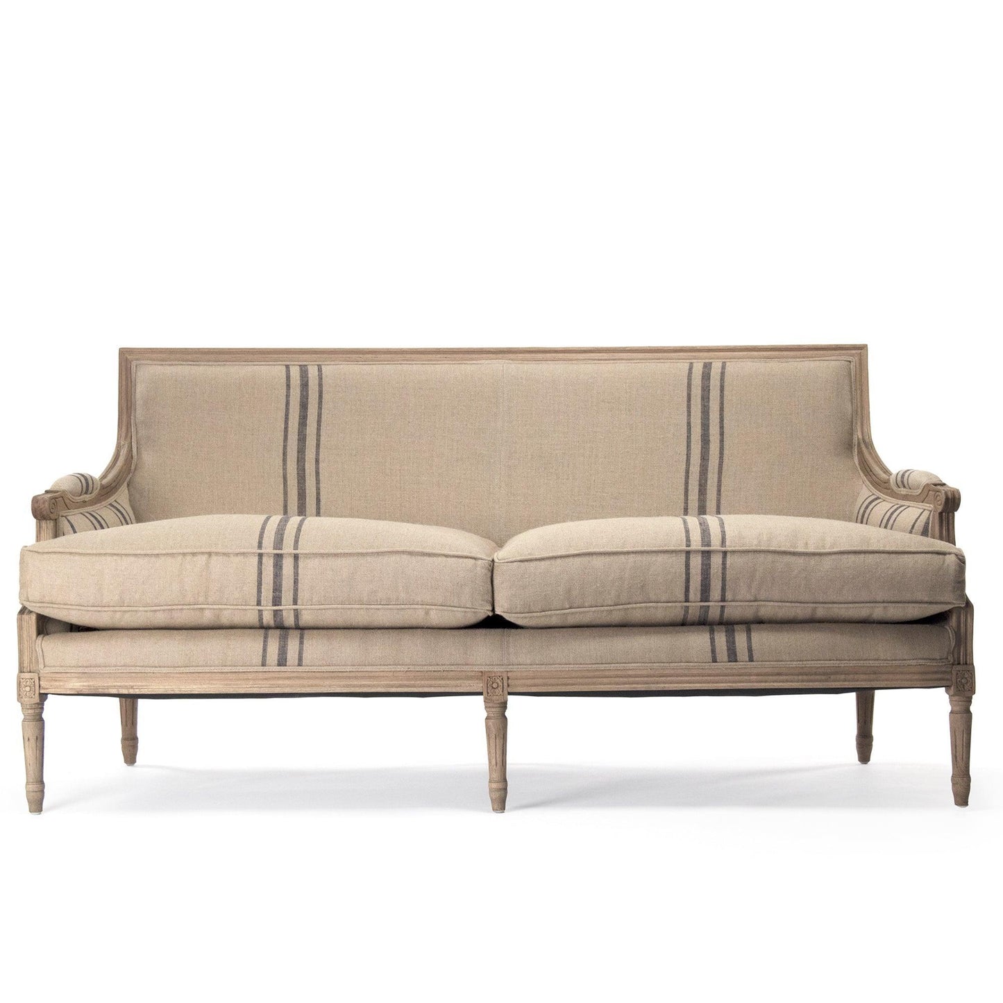 Louis Sofa B007-3 E255-3 A033 Blue Stripe FredCo