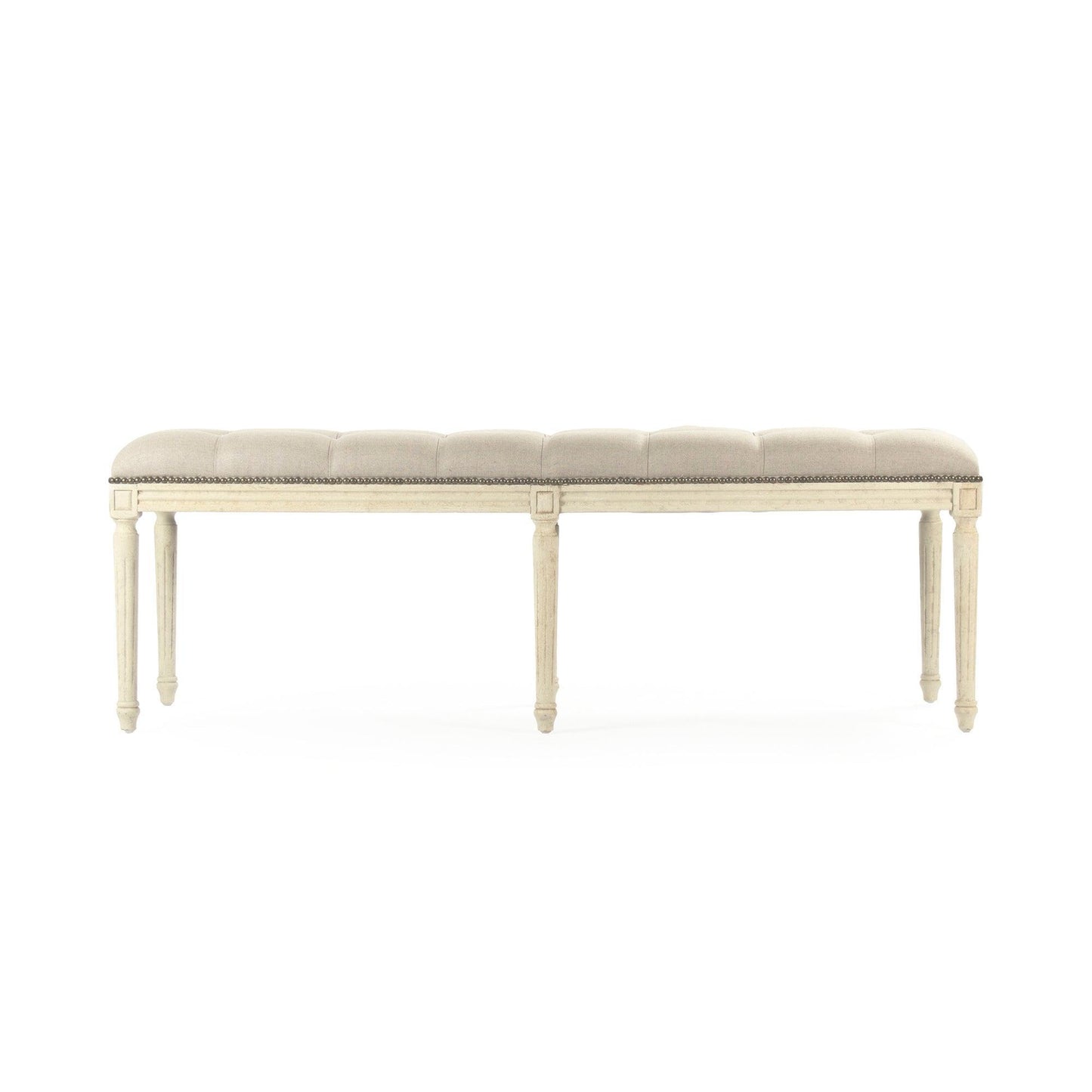 Louis Tufted Bench CFH034-3-Z 309 A003 w/ Nailhead FredCo