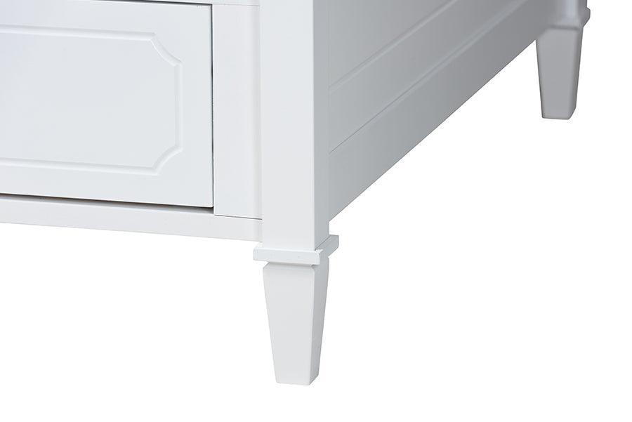 Lowri Classic and Traditional White Finished Wood Twin Size 3-Drawer Daybed FredCo