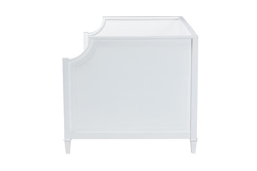 Lowri Classic and Traditional White Finished Wood Twin Size 3-Drawer Daybed FredCo