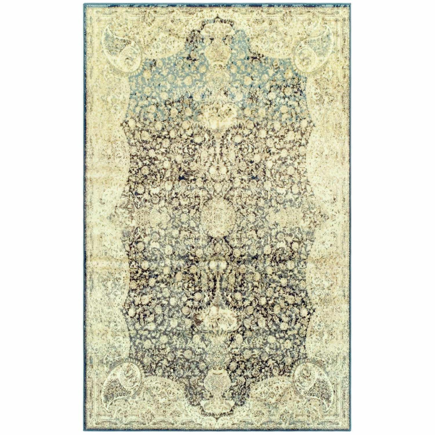 Lumen Rug, Floral, Distressed, Oriental FredCo