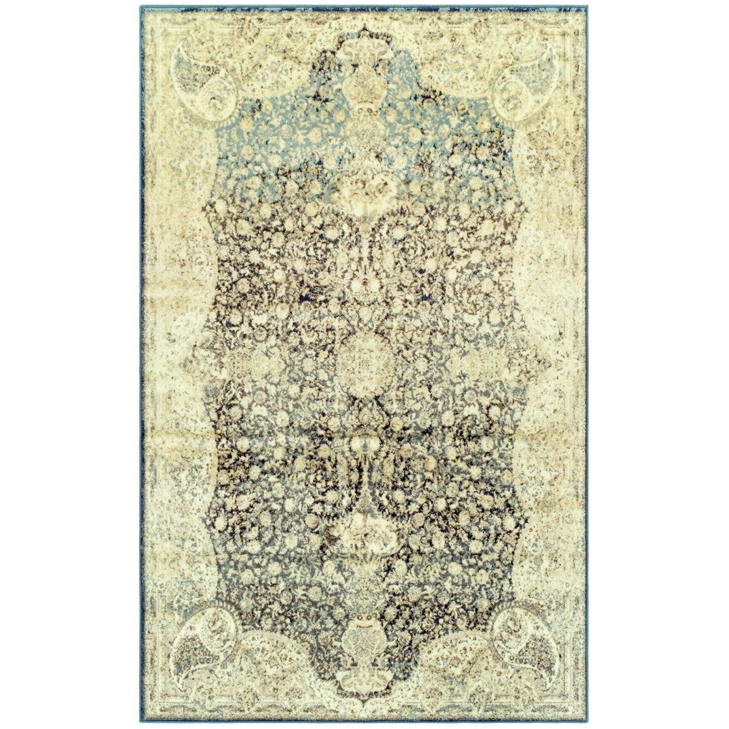 Lumen Rug, Floral, Distressed, Oriental FredCo