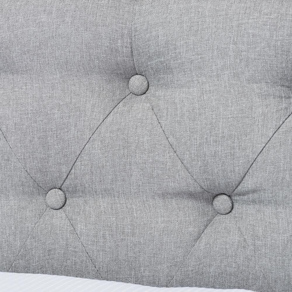 Mabelle Modern and Contemporary Grey Fabric Trundle Daybed FredCo