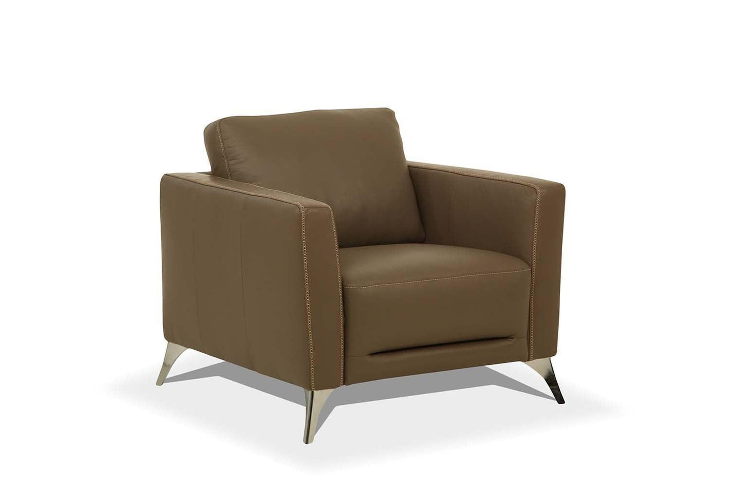 Malaga Chair Taupe Leather FredCo