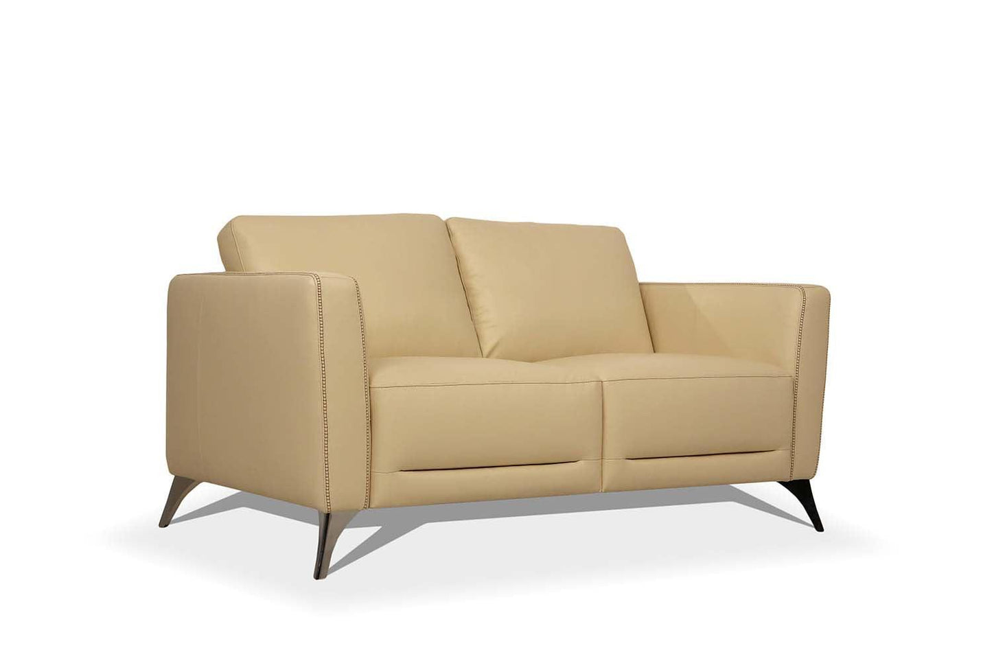 Malaga Loveseat Cream Leather FredCo