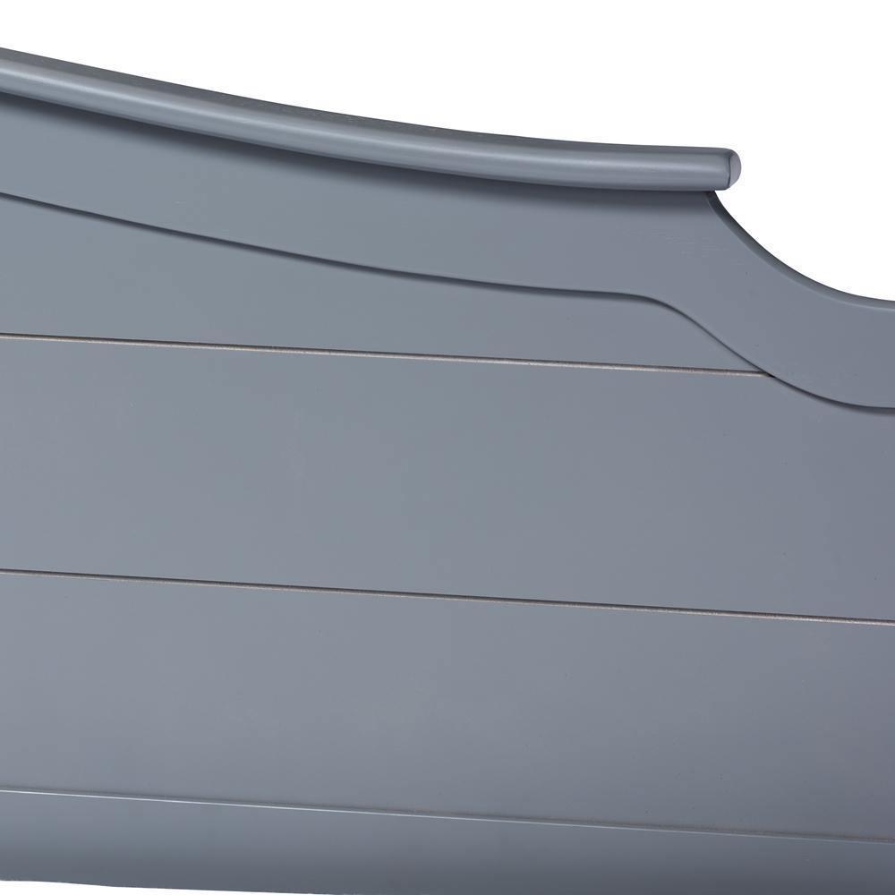 Mara Cottage Farmhouse Grey Finished Wood Twin Size Daybed with Roll-Out Trundle Bed FredCo