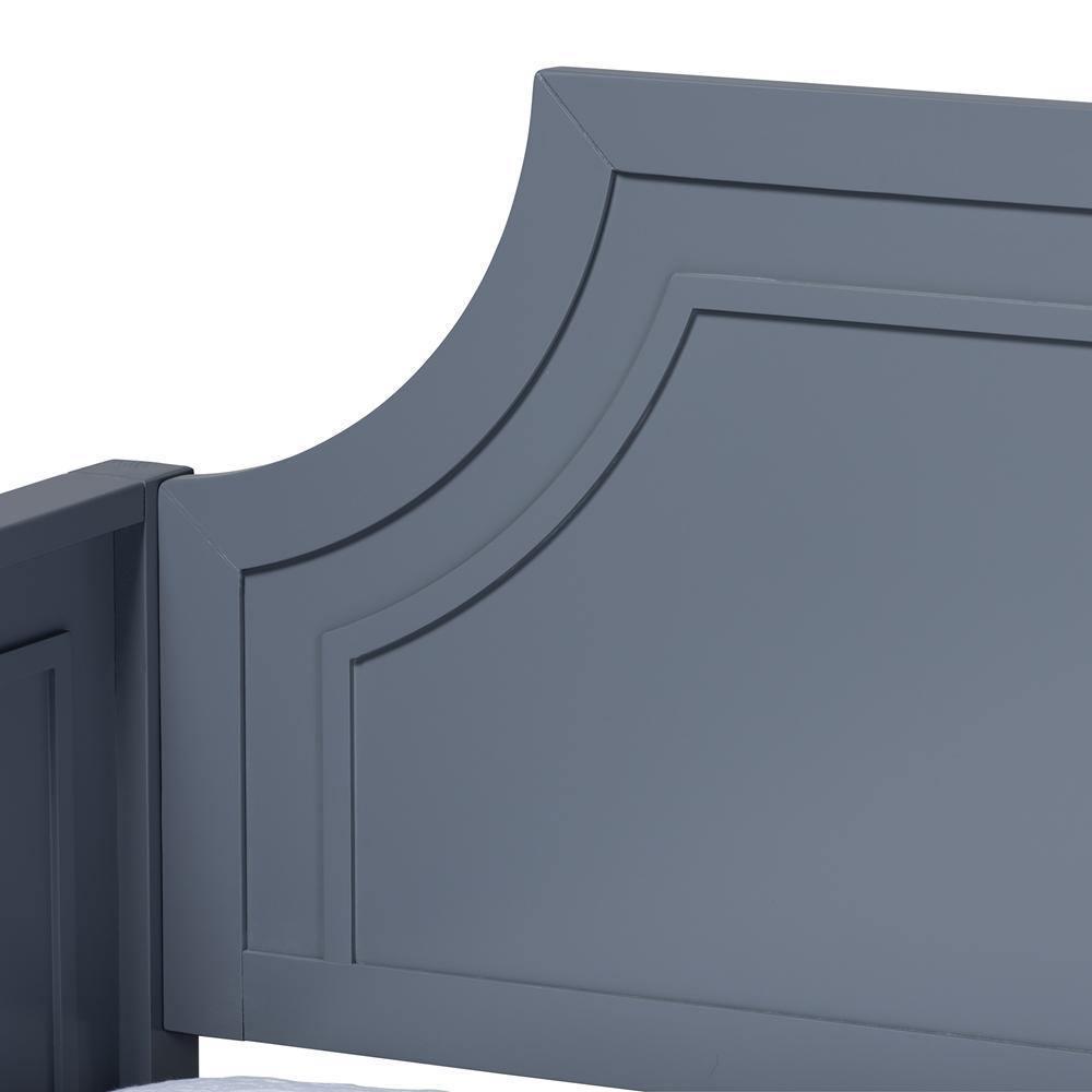 Mariana Classic and Traditional Grey Finished Wood Twin Size Daybed with Trundle FredCo