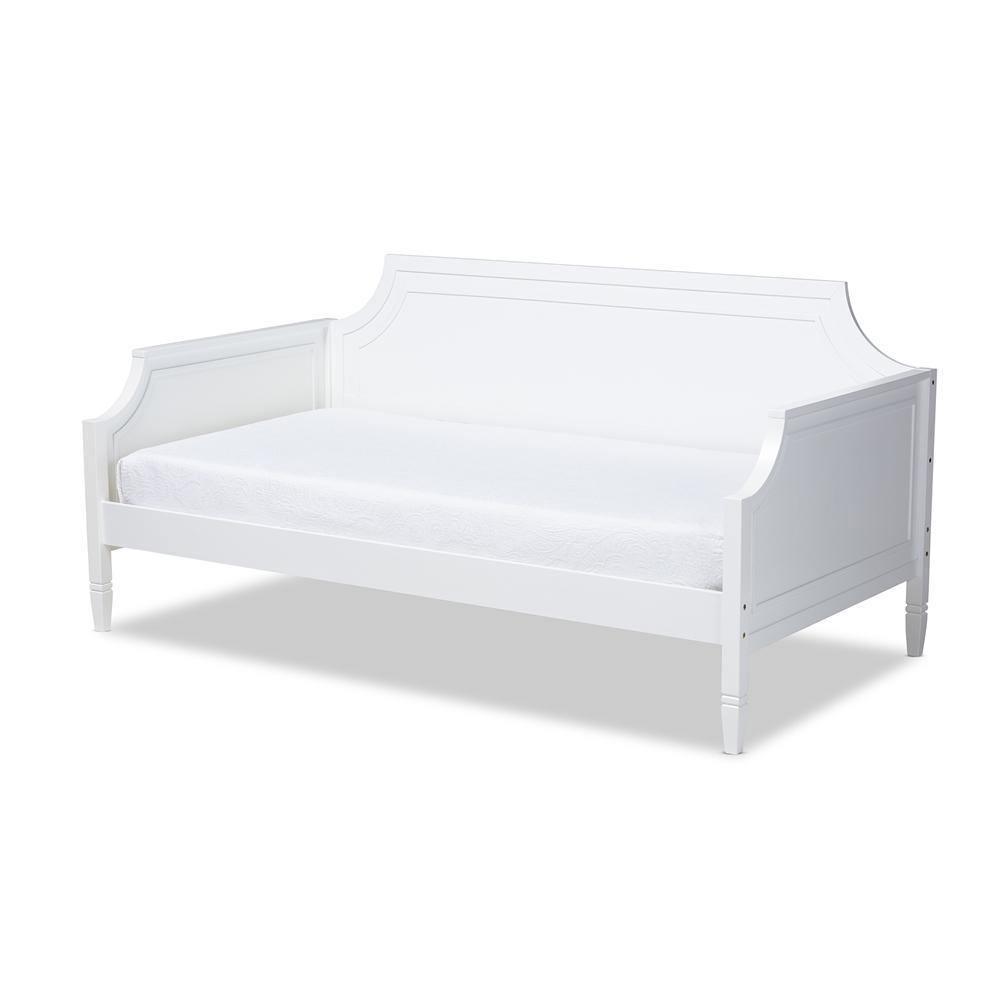 Mariana Classic and Traditional White Finished Wood Twin Size Daybed FredCo