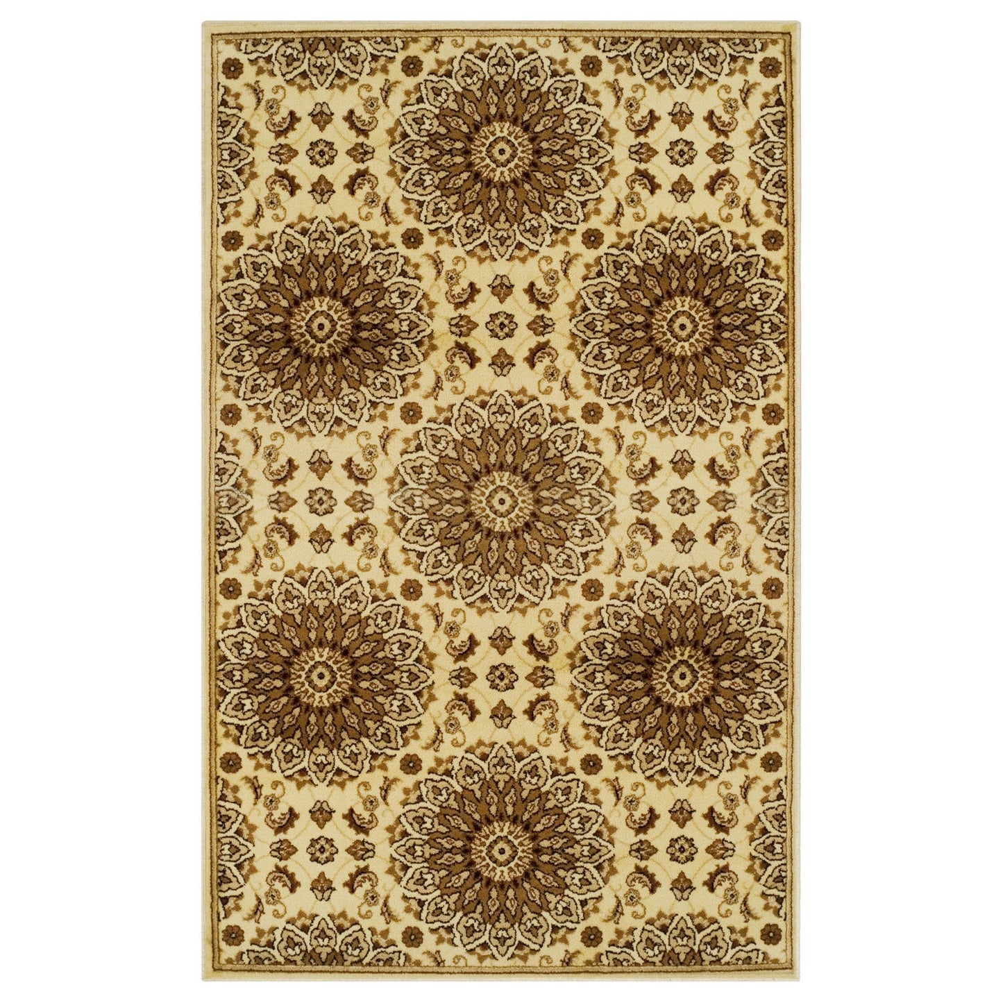 Marigold Vintage French Aubusson Design Floral Rug FredCo