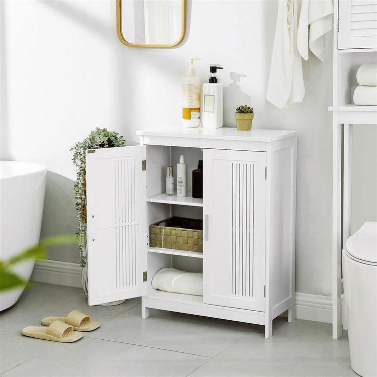 Matte White Bathroom Cabinet FredCo