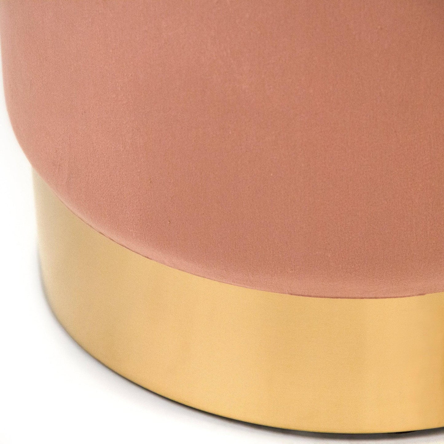Mauve Rose Velvet Stool GH001-VP FredCo