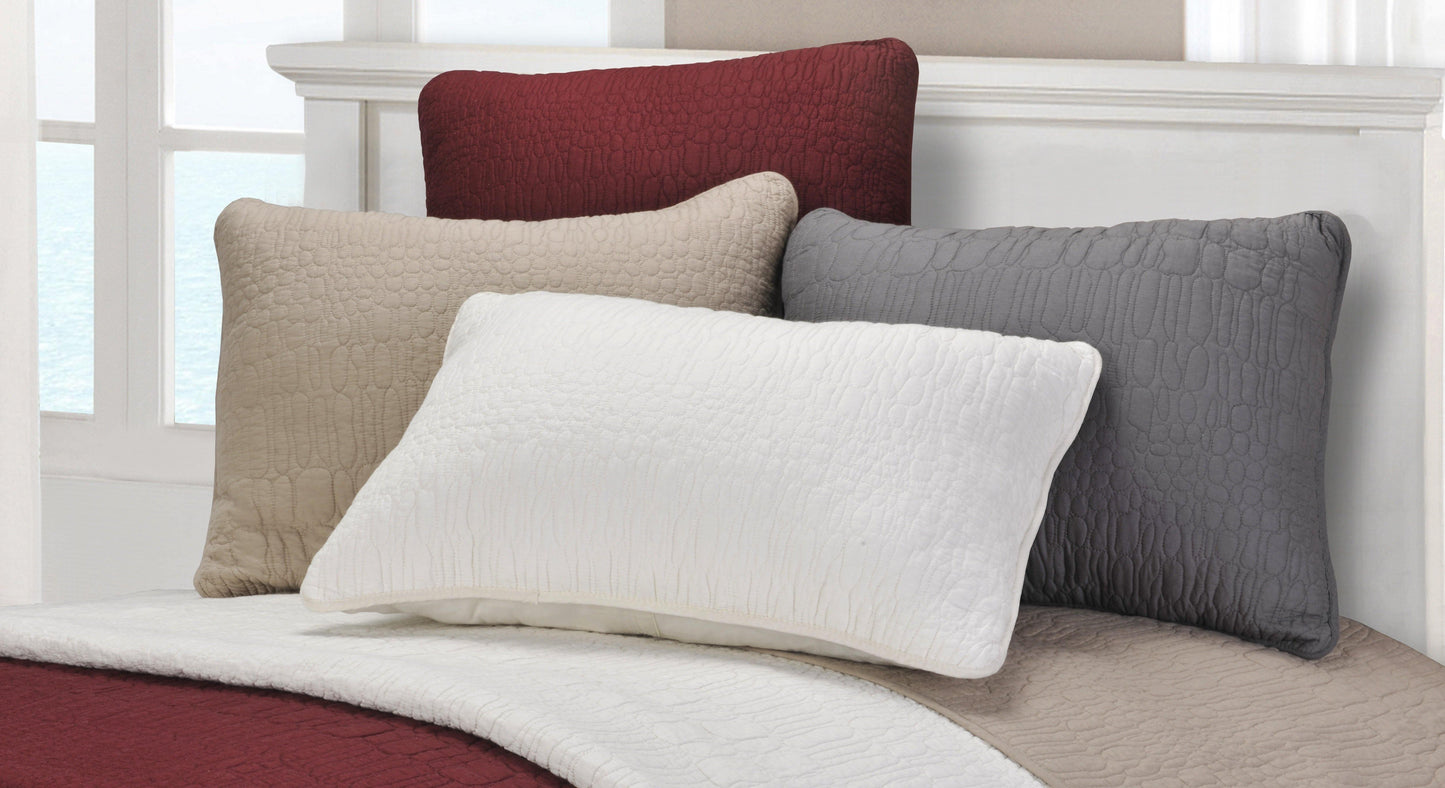 Mckinley Fine Stitched Premium Cotton Quilt Set, Cobblestone Pattern FredCo