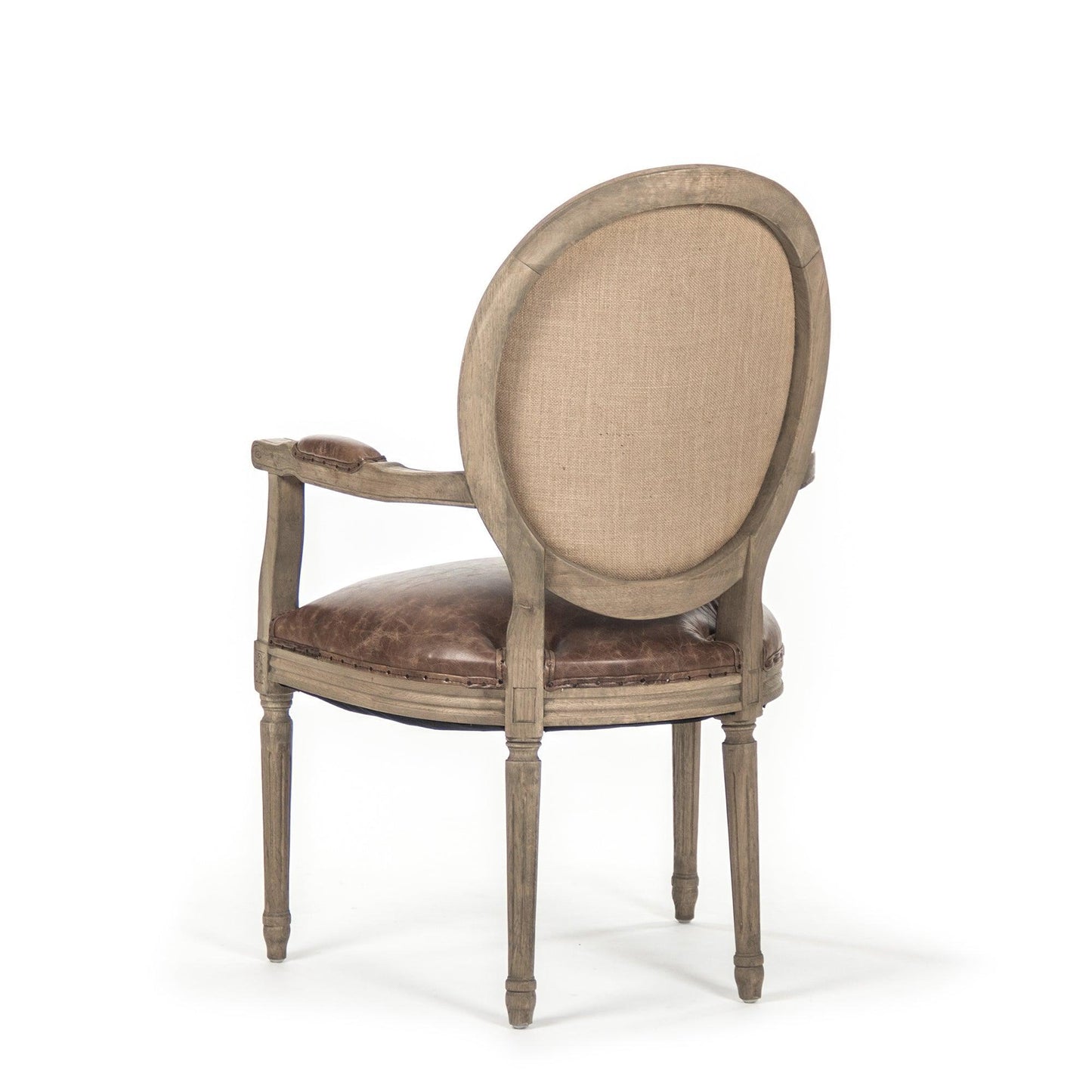 Medallion Arm Chair B009 E255-3 CP035 Jute FredCo