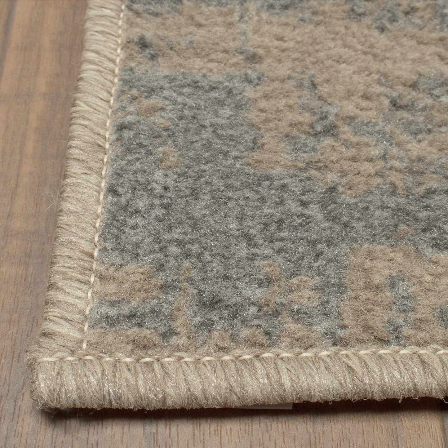 Merewood Geometric Patchwork Beige Rug FredCo