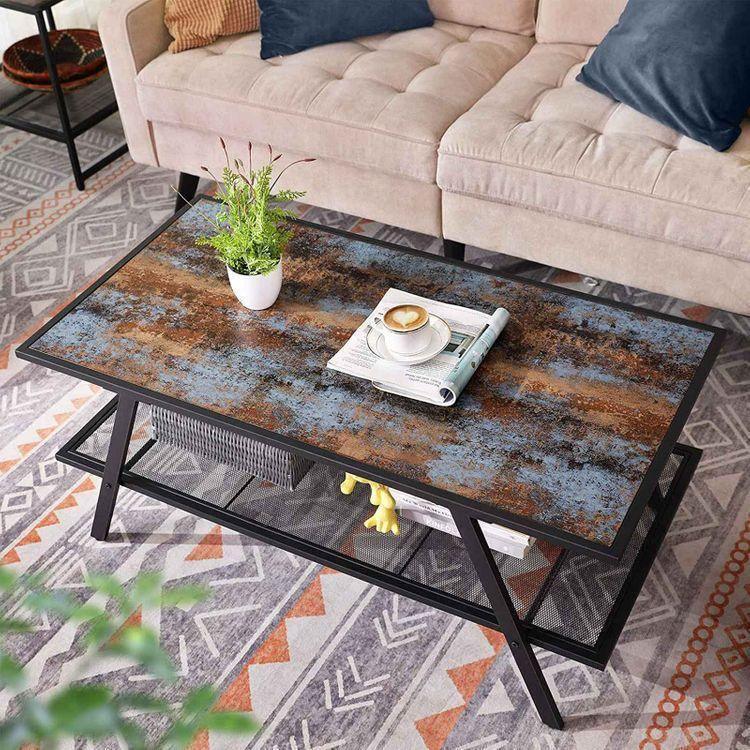 Mesh Shelf Coffee Table FredCo