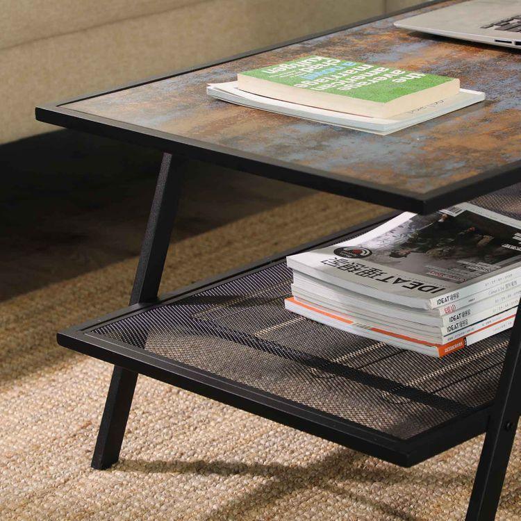 Mesh Shelf Coffee Table FredCo