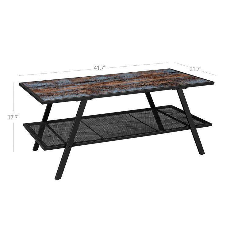 Mesh Shelf Coffee Table FredCo