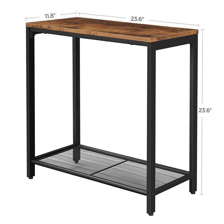 Mesh Shelf End Table FredCo