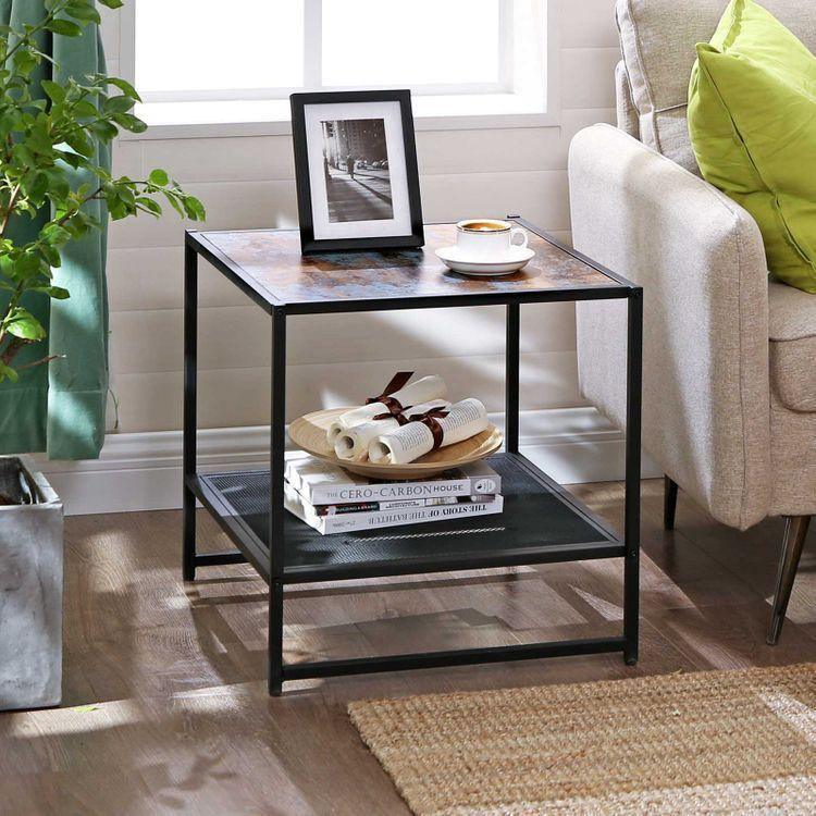 Mesh Shelf Side Table FredCo