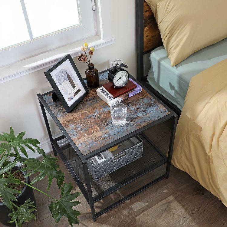 Mesh Shelf Side Table FredCo