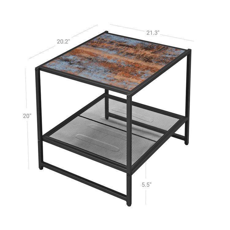 Mesh Shelf Side Table FredCo