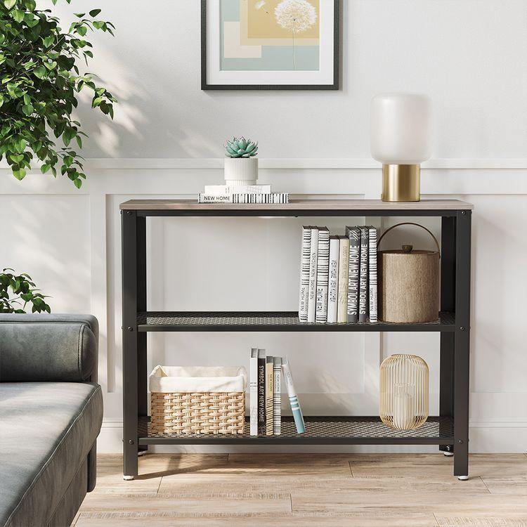 Mesh Shelves Hallway Table FredCo
