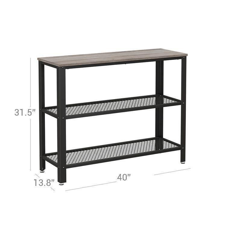 Mesh Shelves Hallway Table FredCo