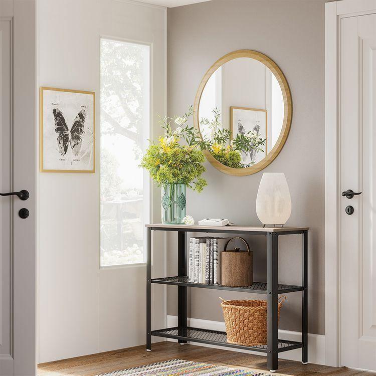 Mesh Shelves Hallway Table FredCo