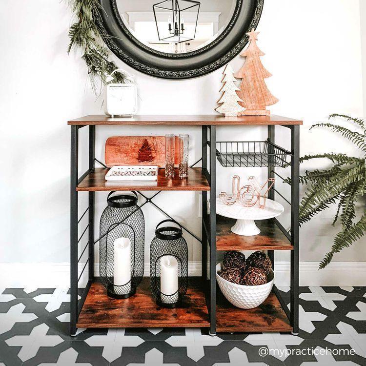 Metal Frame Kitchen Shelf FredCo