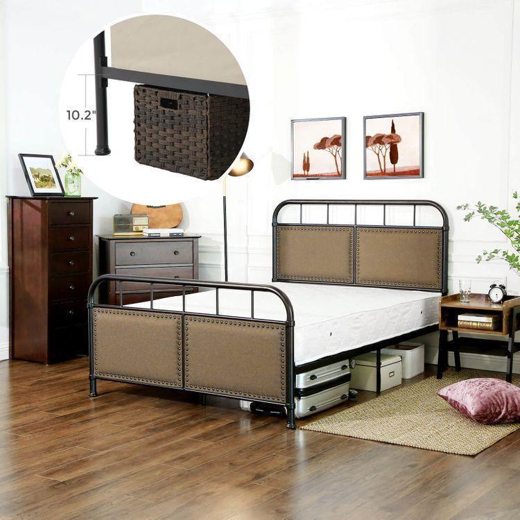 Metal Frame with Vintage Headboard Footboard FredCo