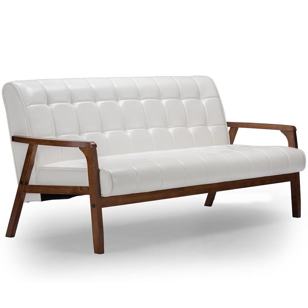 Mid-Century Masterpieces 3 Pieces Living Room Set - White FredCo