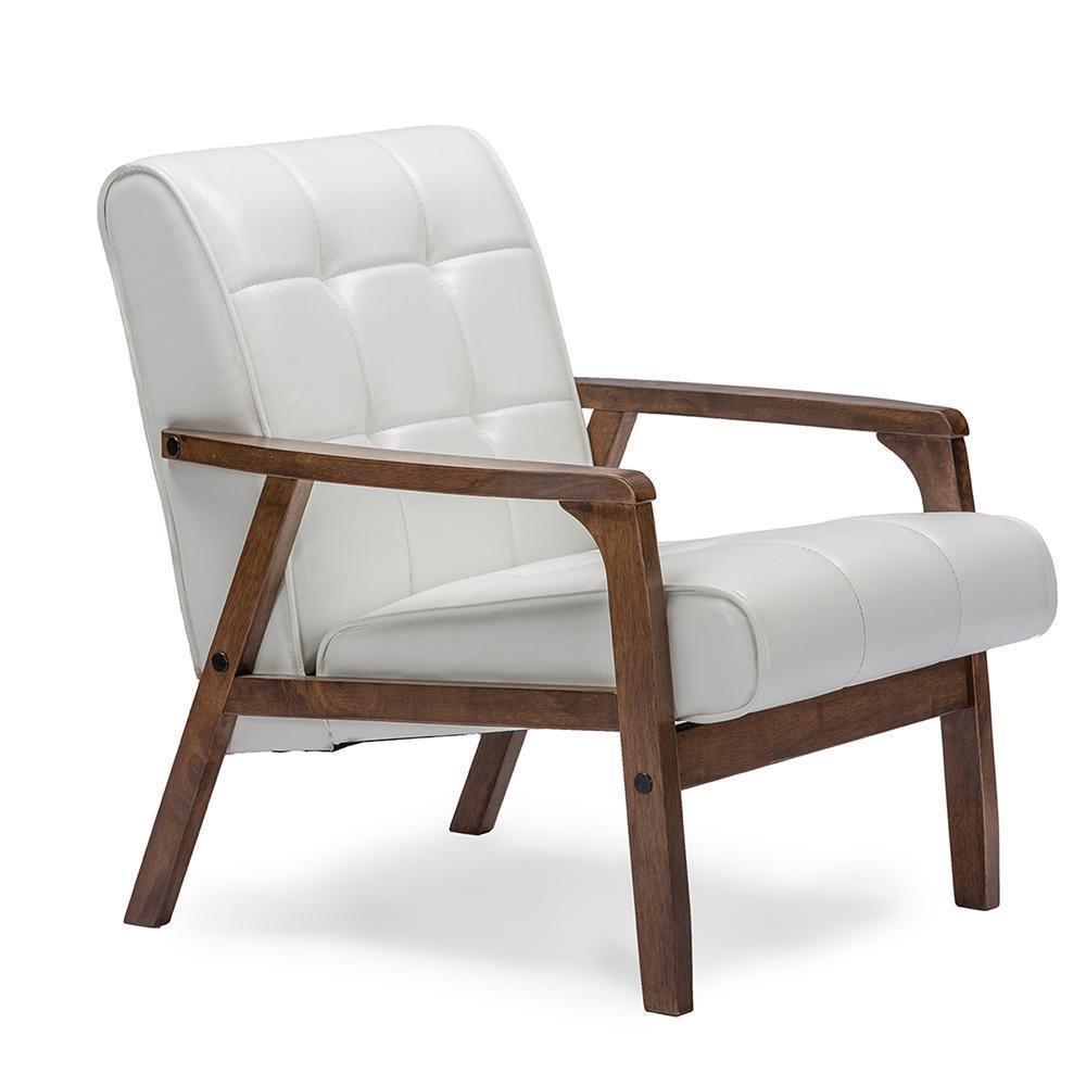 Mid-Century Masterpieces 3 Pieces Living Room Set - White FredCo
