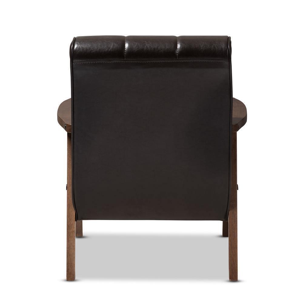 Mid-Century Masterpieces Club Chair-Brown FredCo