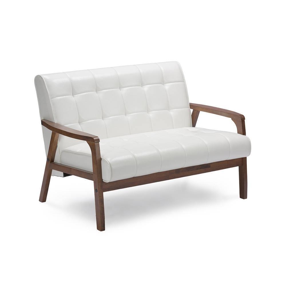 Mid-Century Masterpieces Loveseat - White FredCo