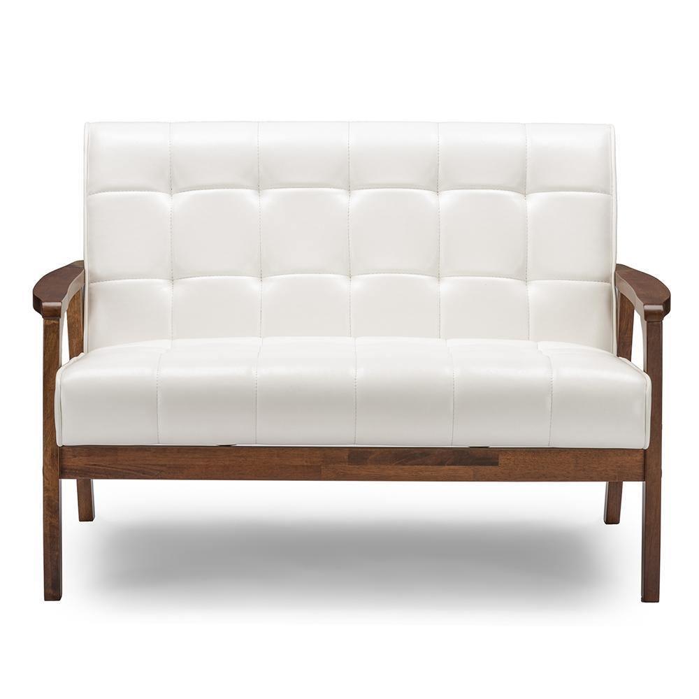 Mid-Century Masterpieces Loveseat - White FredCo