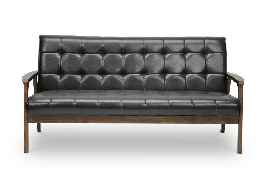 Mid-Century Masterpieces Sofa-Brown FredCo