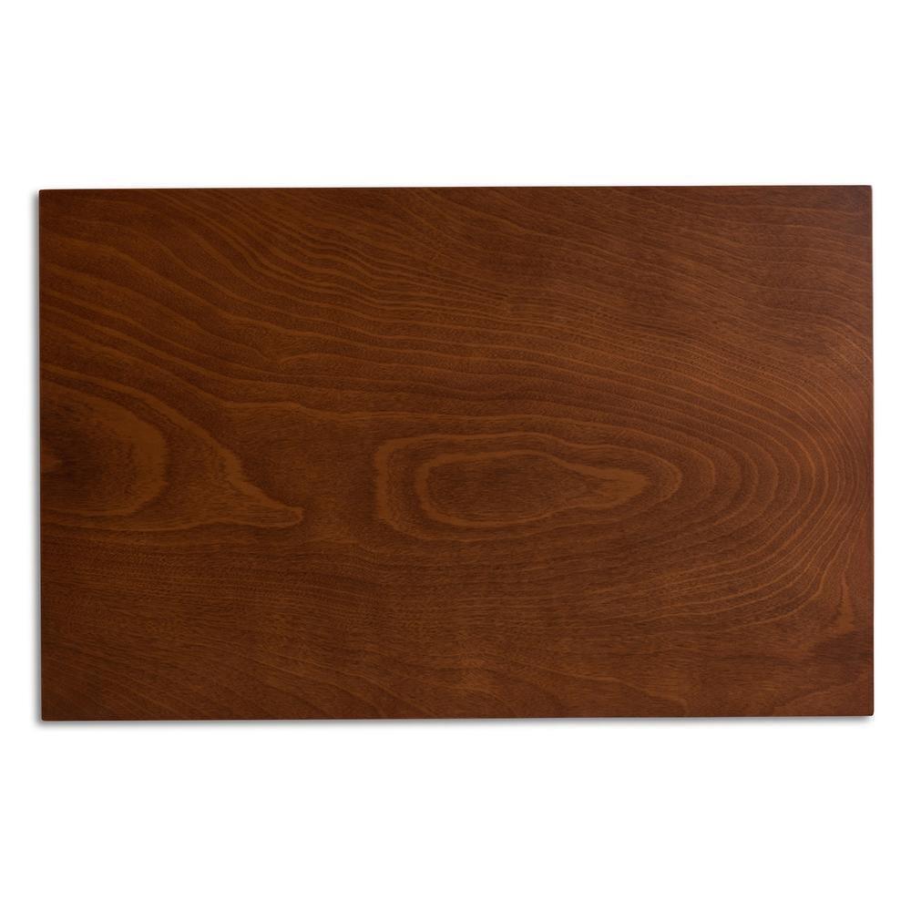 Mirna Modern and Contemporary Grey Fabric Upholstered and Walnut Brown Finished Wood 5-Piece Dining Set FredCo