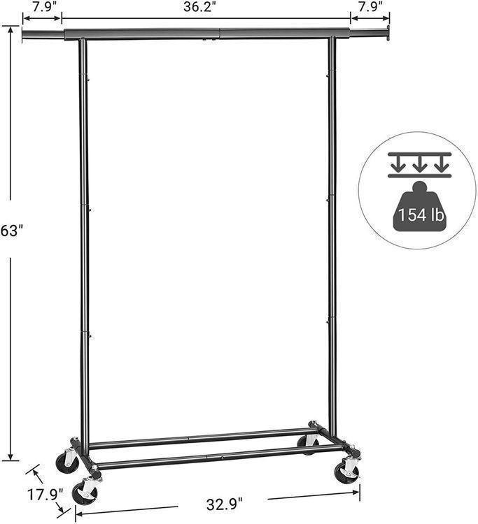 Mobile Clothes Garment Rack FredCo