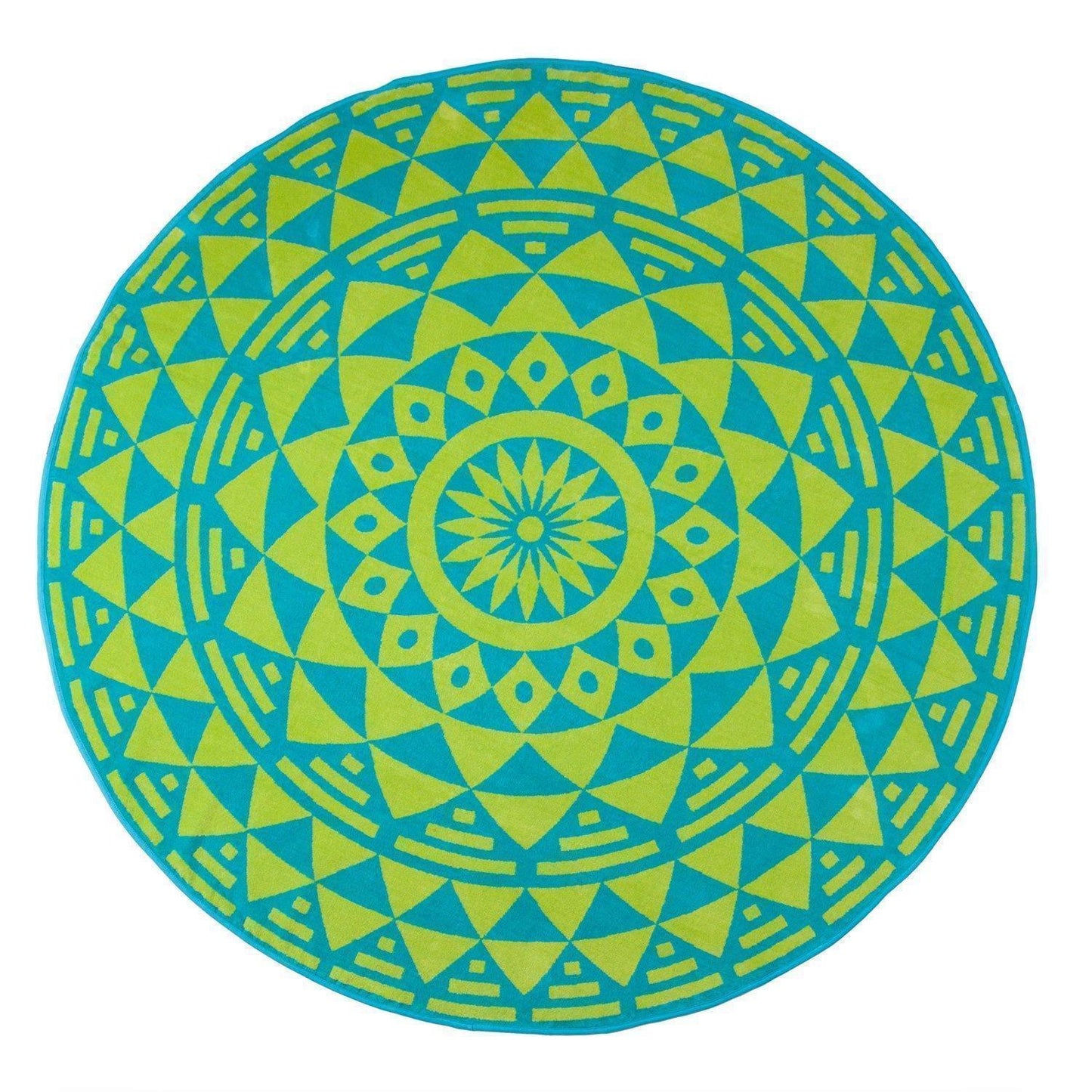 Molinillo 100% Cotton Mandala Boho Round Beach Towel, 60" FredCo